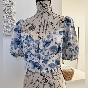 Cider Floral Crop Top